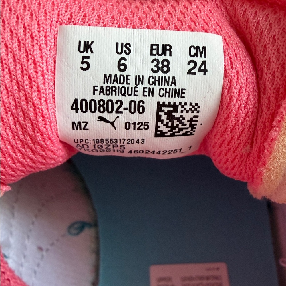 NWT Puma Women’s Sneakers Club II Era Pink/Blue Size US6 - Picture 9 of 10